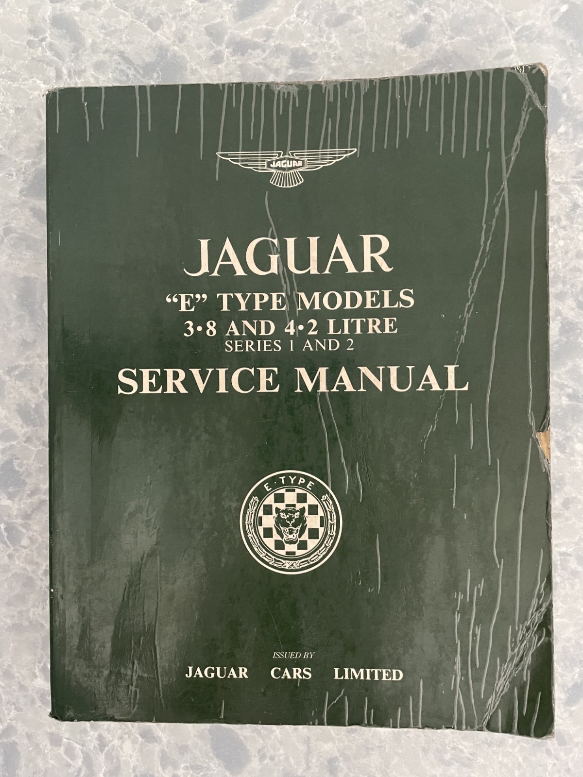 Original Jaguar XKE Series I & 2 3.8 and 4.2 factory Service Manual.