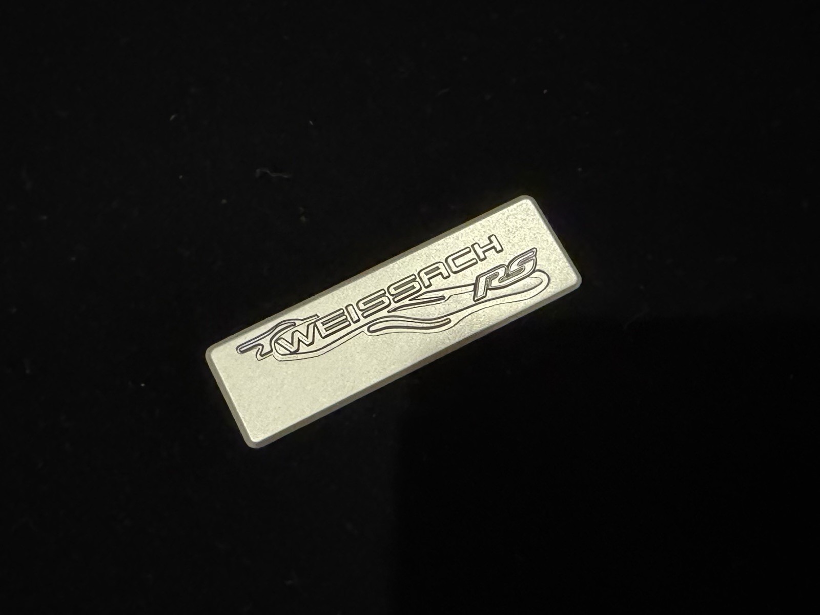 Weissach RS Emblem For Porsche 911 Exclusive Manufaktur Emblem Logo Silver