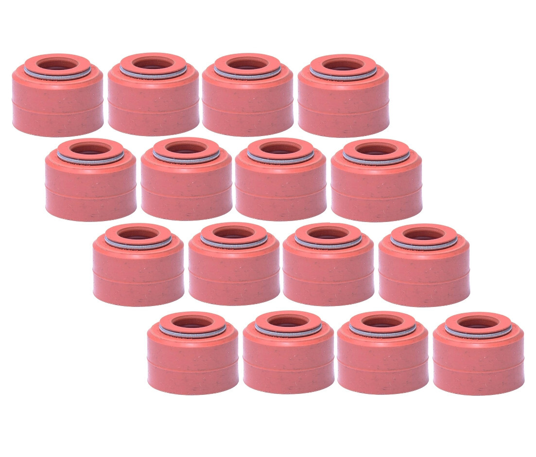 Set of 16 Umbrella Style Silicone Valve Stem Seals 11/32\