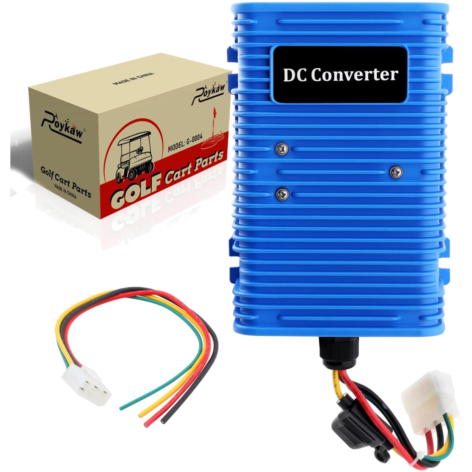 Golf Cart Voltage Reducer 36/48V to 12V DC Converter, 30A/350W, Universal Fit