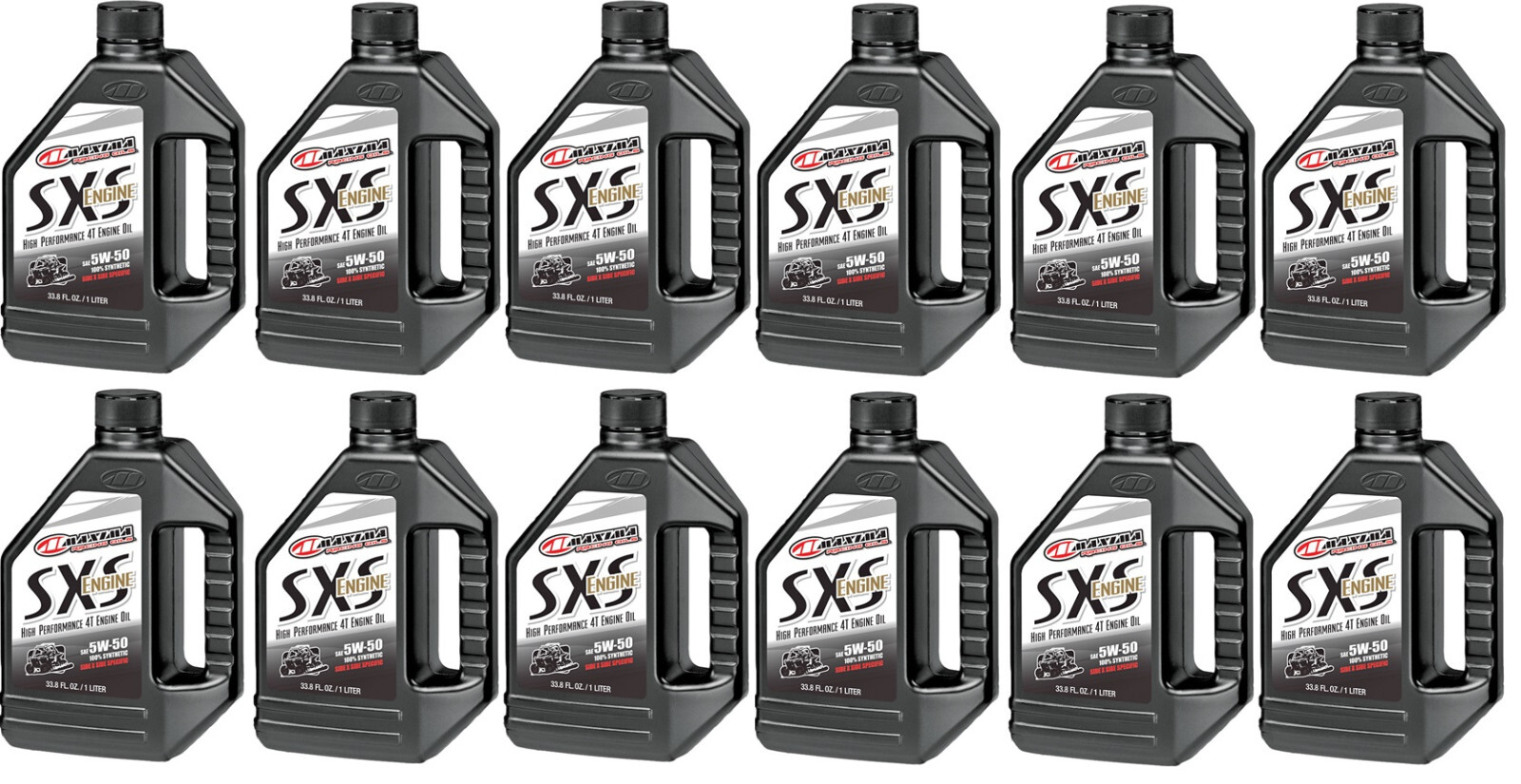 12 1L Liter Bottles Maxima SXS 5W-50 Full Synthetic UTV Side-By-Side Engine Oil