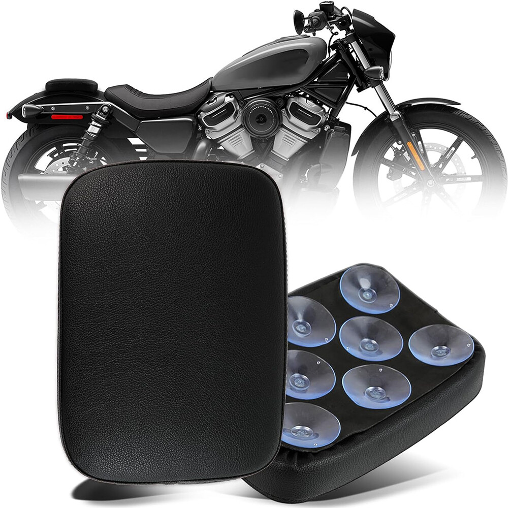 Rectangular Pillion Passenger Pad Seat 8 Suction Cup Pad For Harley Motorcycle Rectangular Pillion Passenger Pad Seat 8 Suction Cup Pad For Harley Motorcycle