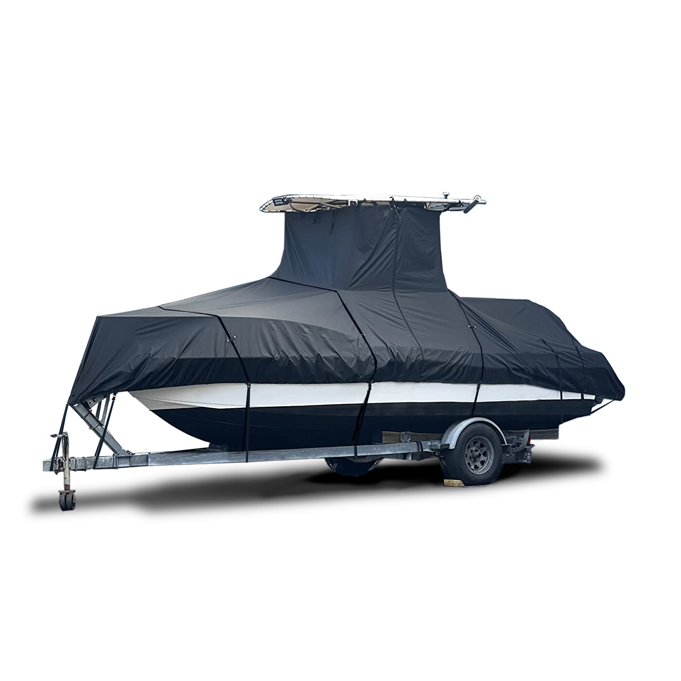 Mako 264 CC Offshore Center Console Fishing under T-Top Boat Cover heavy duty Mako 264 CC Offshore Center Console Fishing under T-Top Boat Cover heavy duty