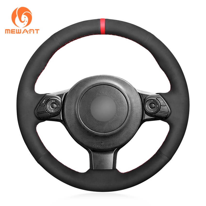 MEWANT Suede Hand Stitched Steering Wheel Cover for Toyota GR86 22-24 86 17-20
