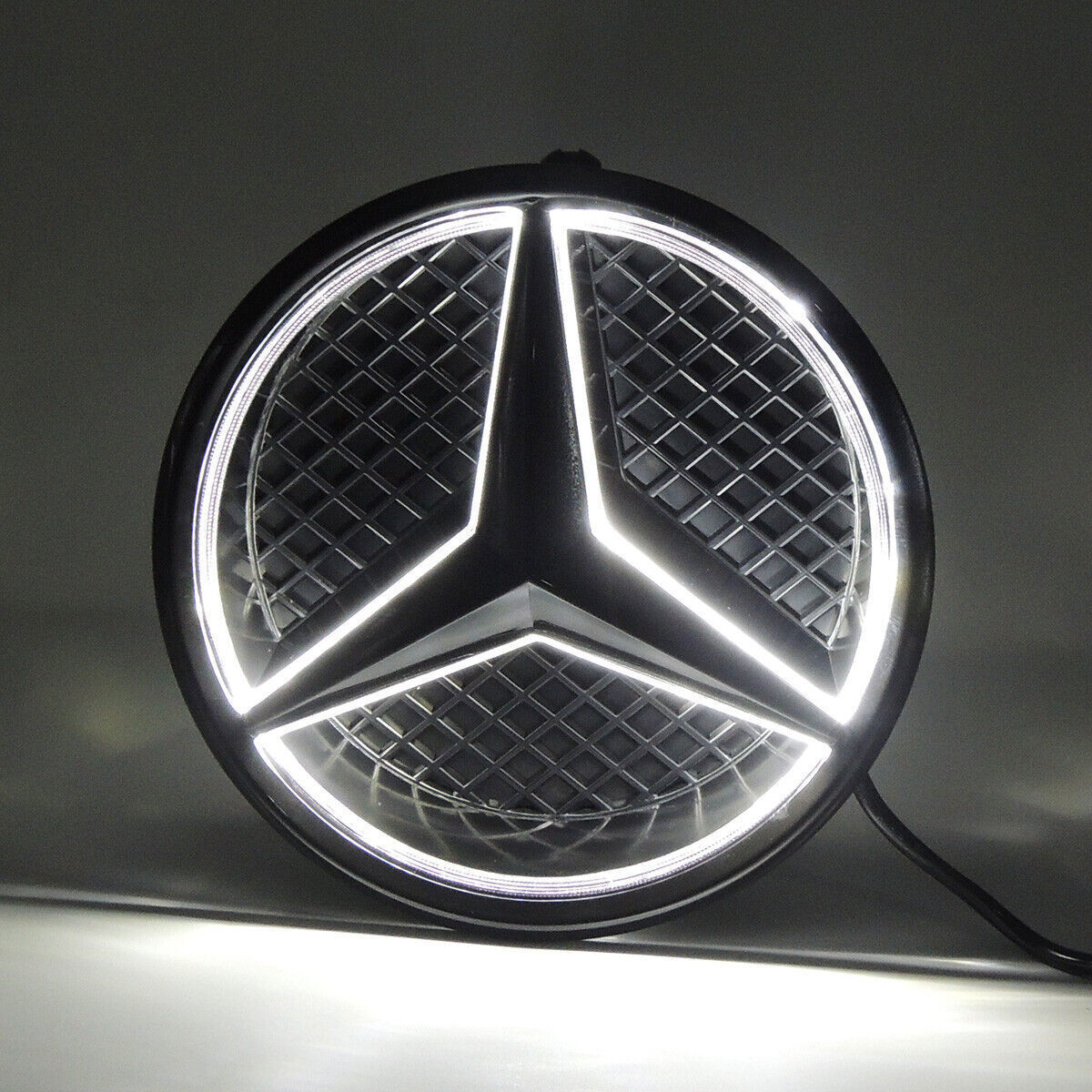 For Mercedes Benz LED Emblem Light Car Front Grille Illuminated Logo Star Badge