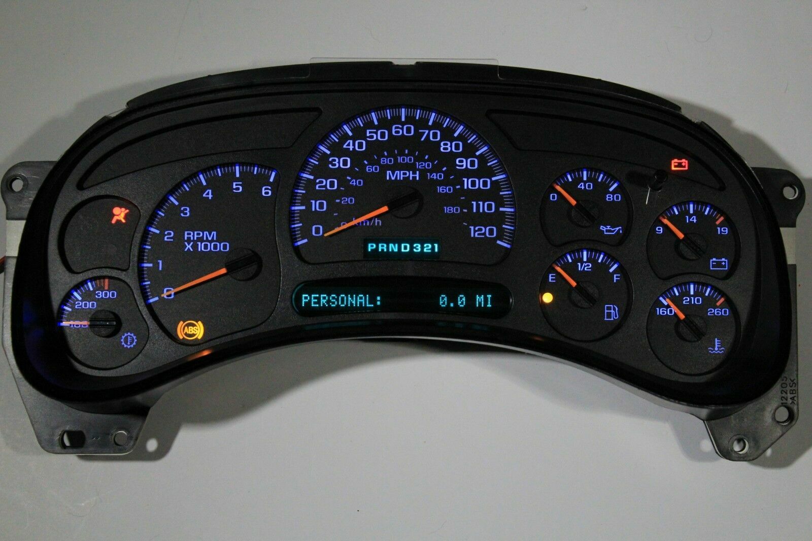 2003–2004 Chevy Silverado GMC Sierra 2500 Gas Heavy Duty LED Replacement Cluster