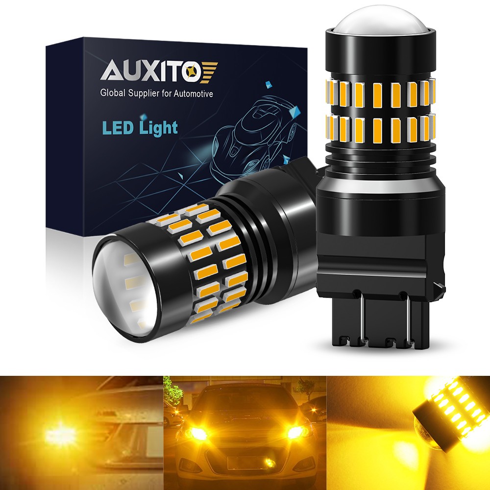 2PCS 3157 LED Turn Signal Light Bulbs Super Bright Amber Canbus Plug&Play AUXITO
