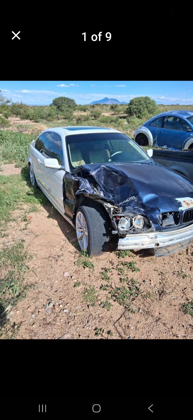 2002  white bmw 325ci  2door  coupe