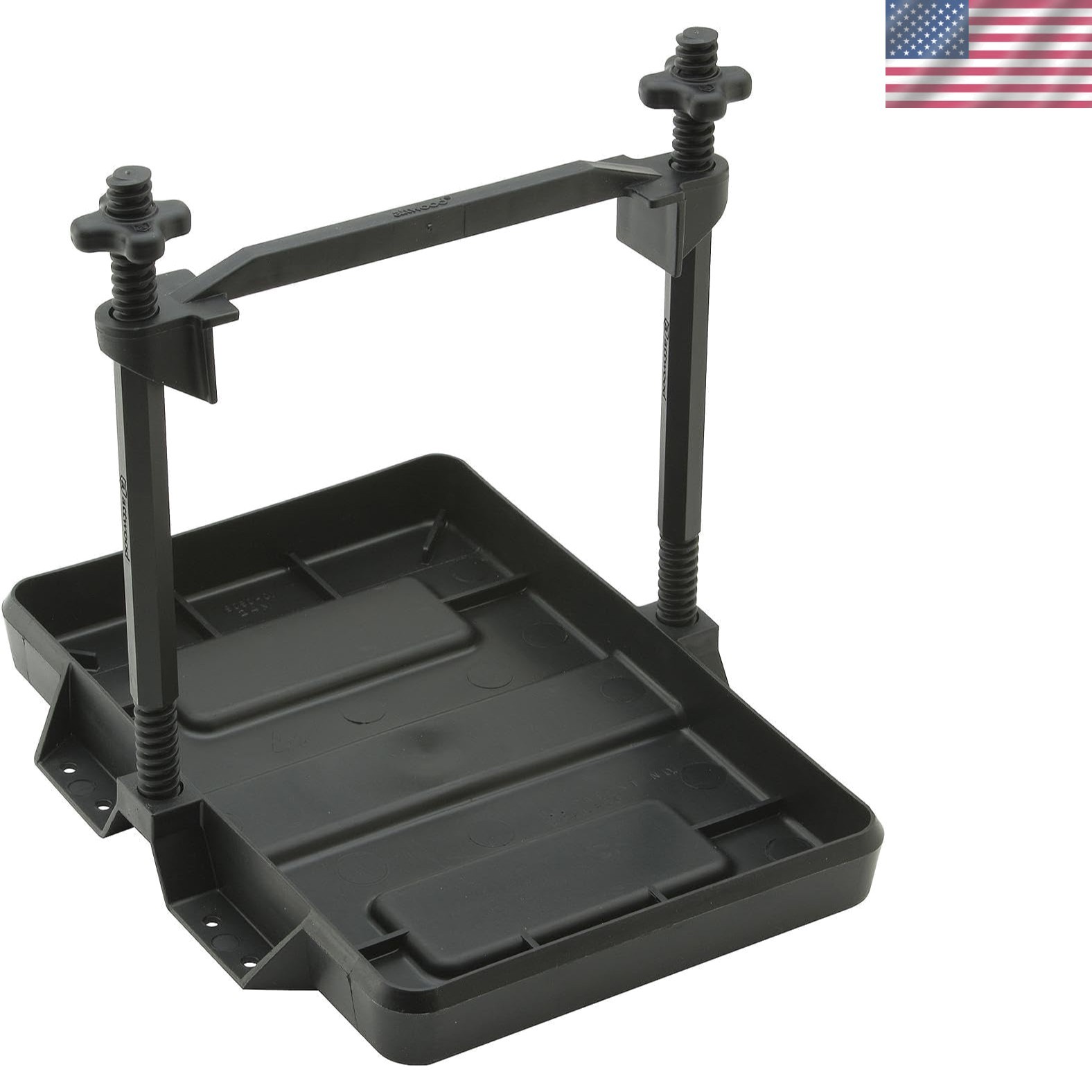Superior Heavy-Duty Adjustable Battery Tray – Rust-Proof for Group 24 Batteries