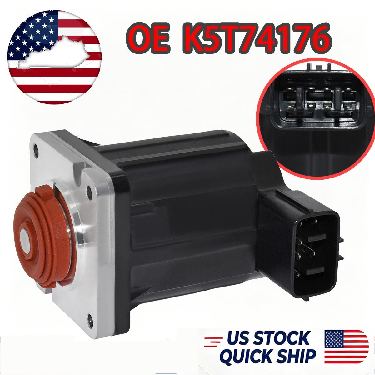24V 8PIN Exhaust Gas Recirculation Valve K5T74176 K5T70296 for Isuzu Cummins US