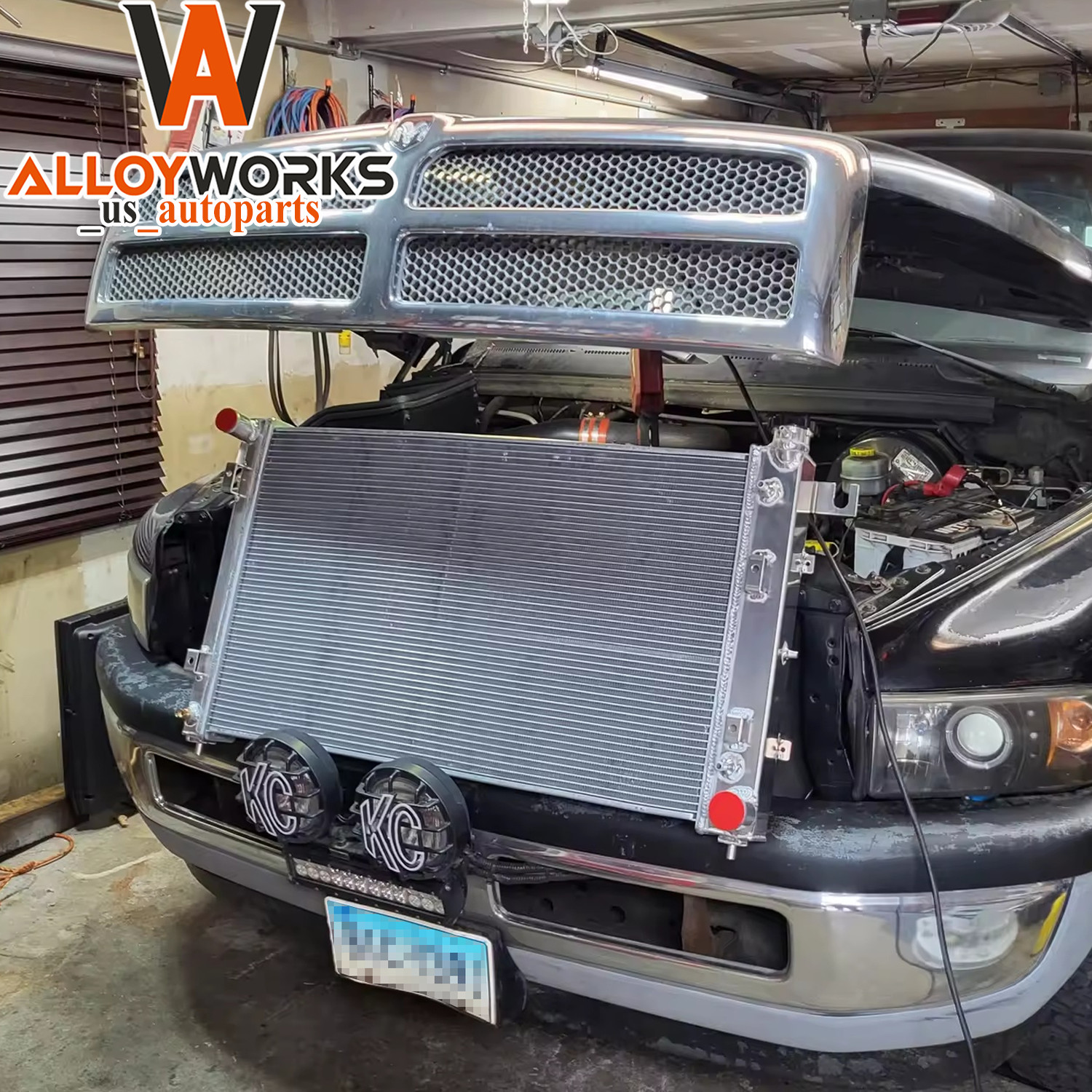 4 Core Radiator For 1994-2002 Dodge Ram 1500 2500 3500 62mm 3.9L 5.2L 5.9L V6 V8