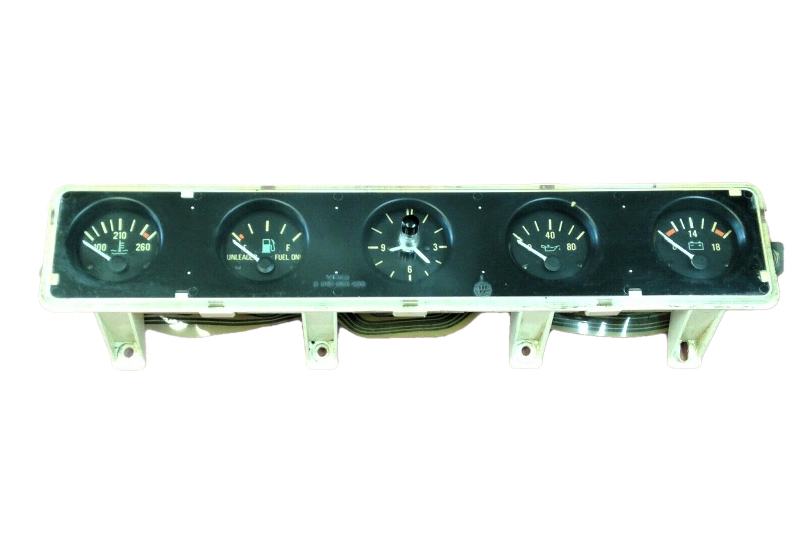 Jeep Wrangler YJ 87-91 Center Dash Gauge Set Cluster Oil Fuel Clock Temp Volt