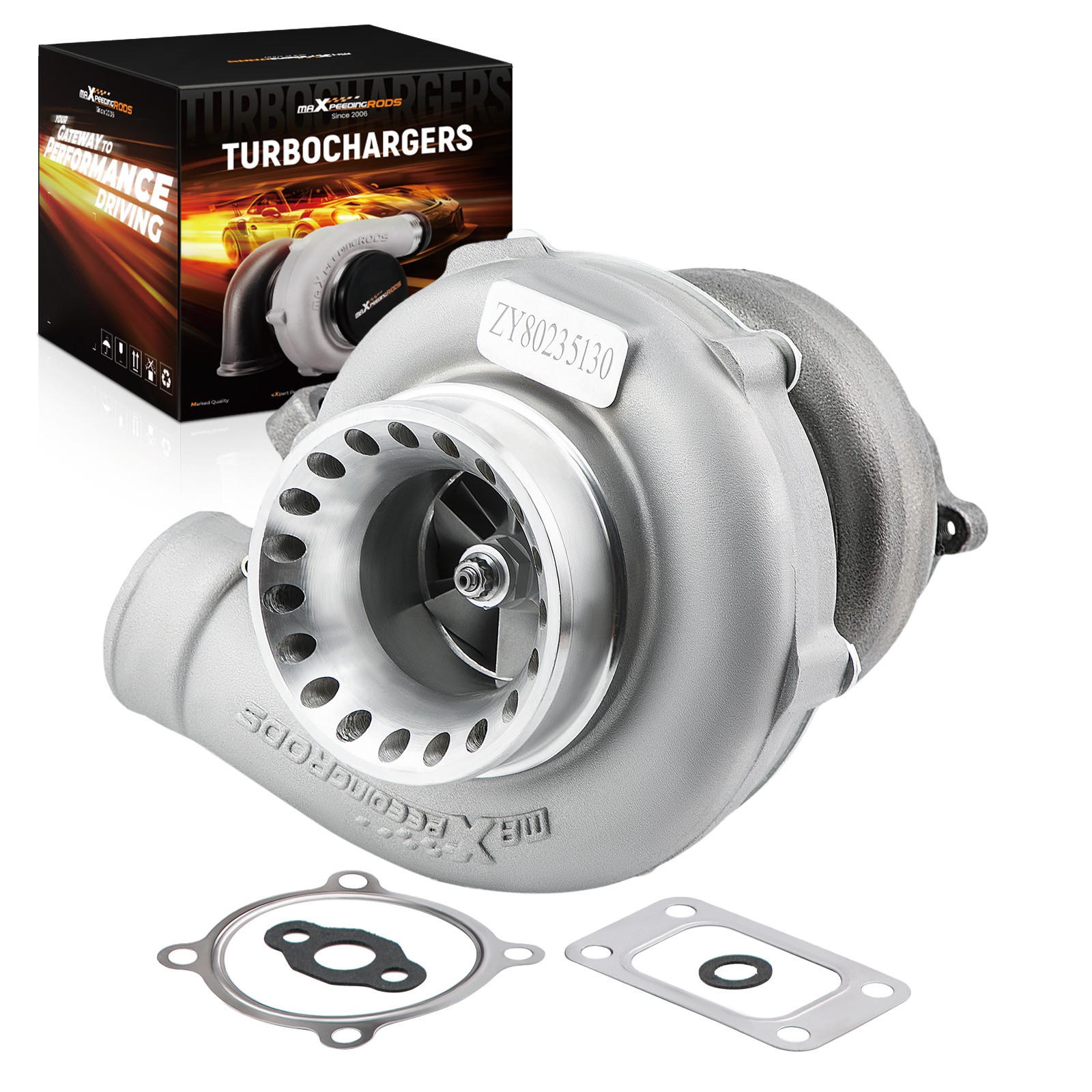 Upgrade T3T4 GT3582 GT30 A/R .70 Cold A/R .63 Compressor Turbine Turbo 600HP