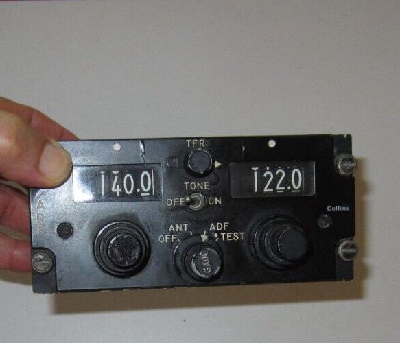 COLLINS AIRCRAFT PART CONTROL ADF 614L-12 P/N 787-6366-008