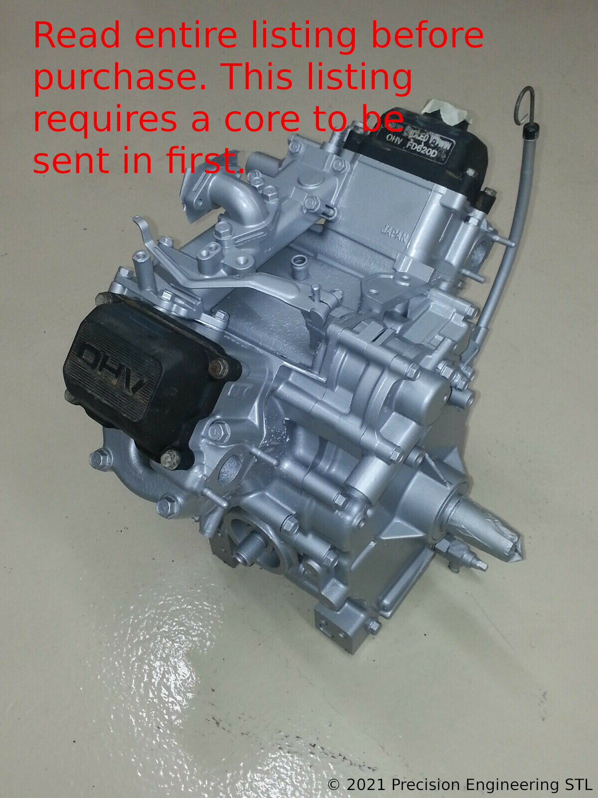 Kawasaki FD620 Exchange Engine Lawn Mower Tractor Motor KAF620 v-twin