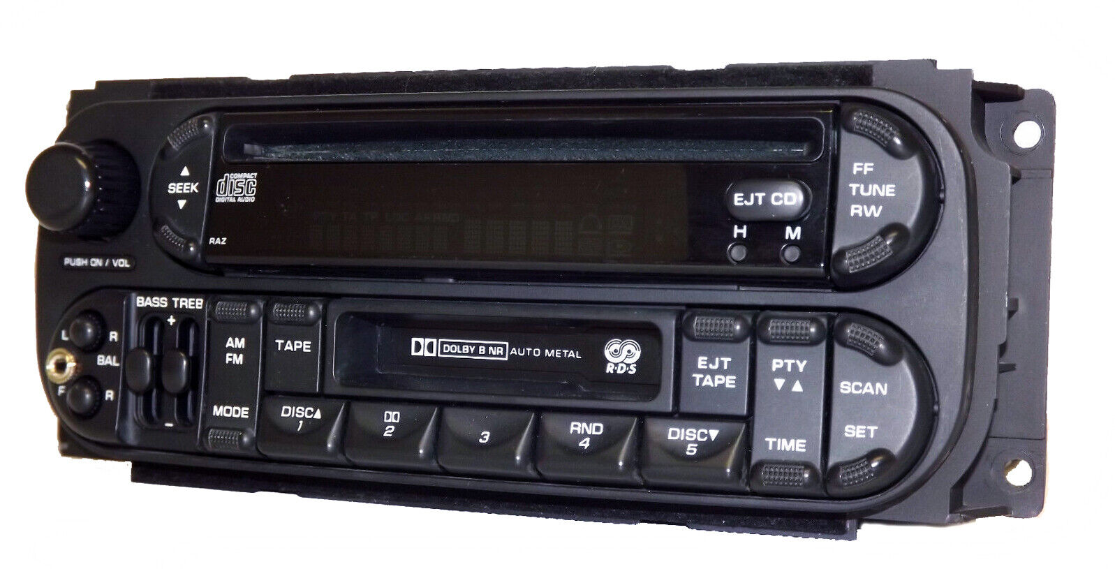 2002-2006 Jeep Chrysler Dodge AMFM CD Cassette Radio w Aux Input P05064042AB RAZ