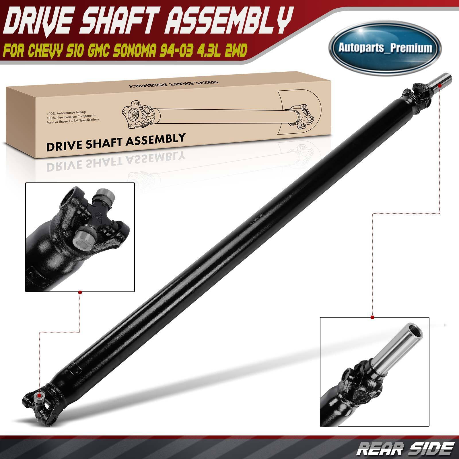 Rear Drivershaft Prop Shaft Assy for Chevy S10 S15 GMC Sonoma 1994-2003 4.3L 2WD