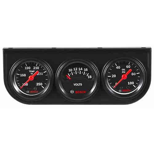 Bosch-Actron Mini Triple Gauge Kit Mechanical Oil Pressure