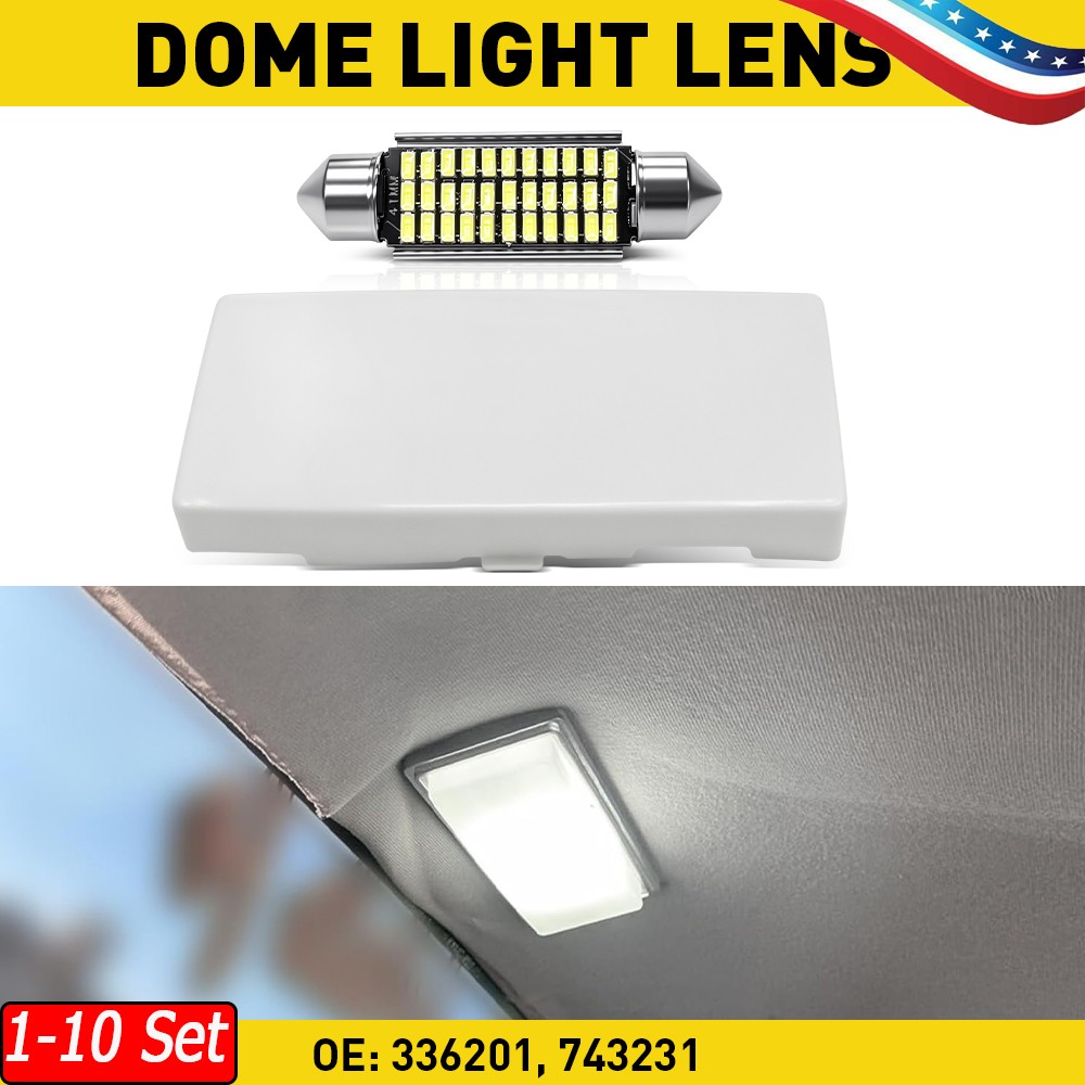 1-10x Bright LED Dome Light Len Assembly For 1974-82 Chevrolet Corvette Classic