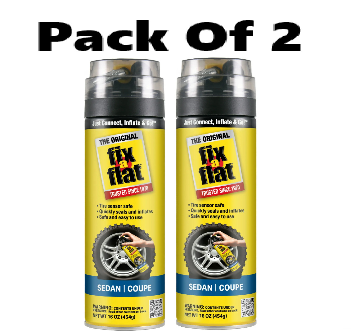 Fix-A-Flat S60420 Aerosol Emergency Flat Tire Repair and Inflator, for Standard