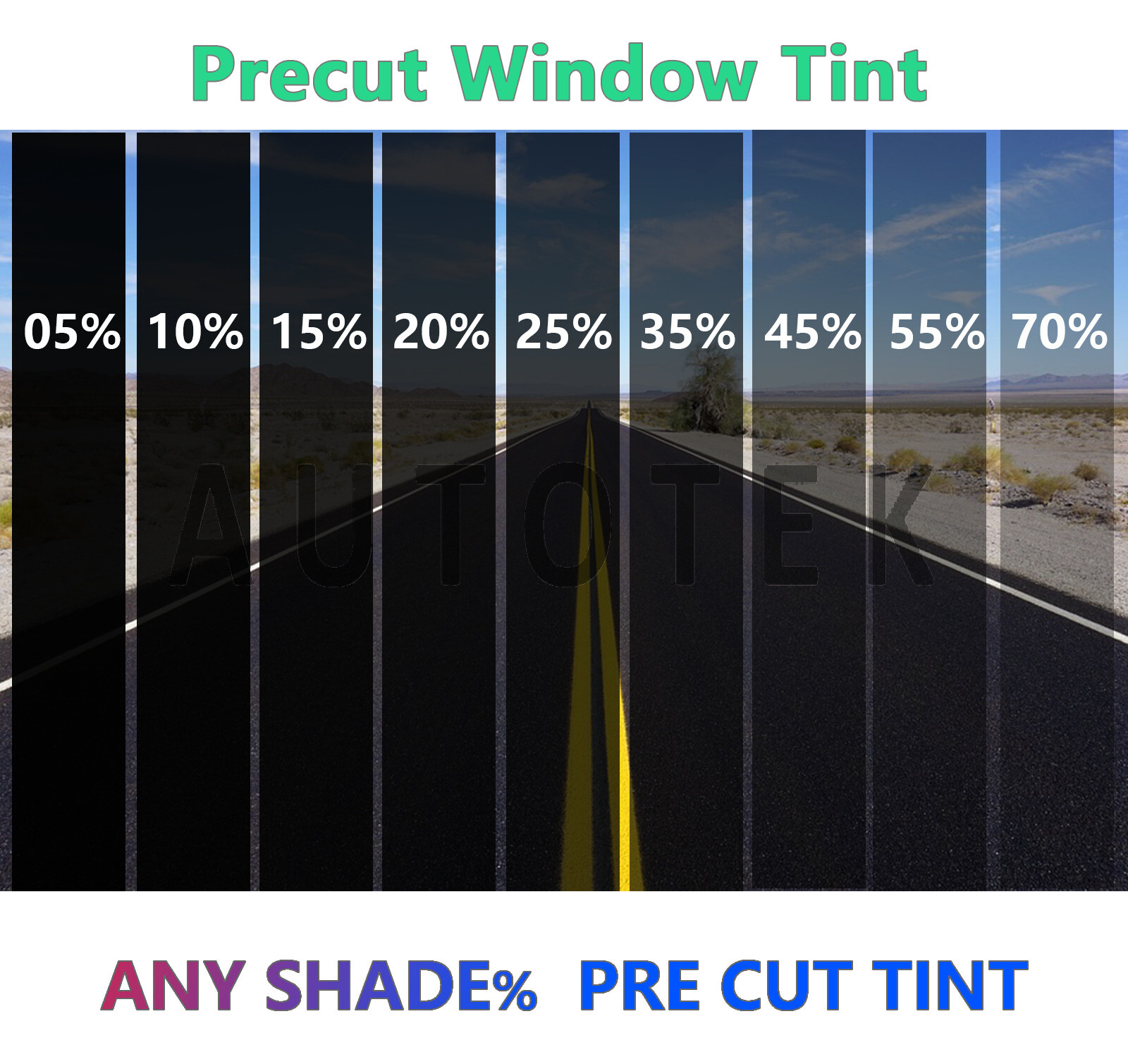 PreCut All Sides + Rear Window Film Any Tint Shade % For All Subaru Glass
