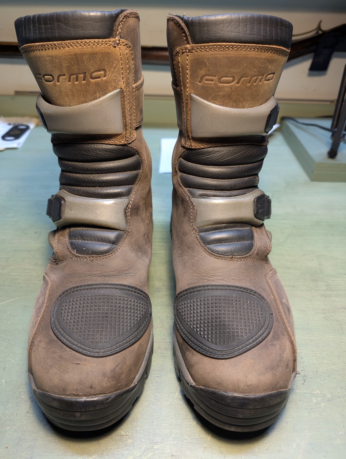 Forma Adventure Low Dry Waterproof Motorcycle Boots Brown Size 44 EU 10 US ADV