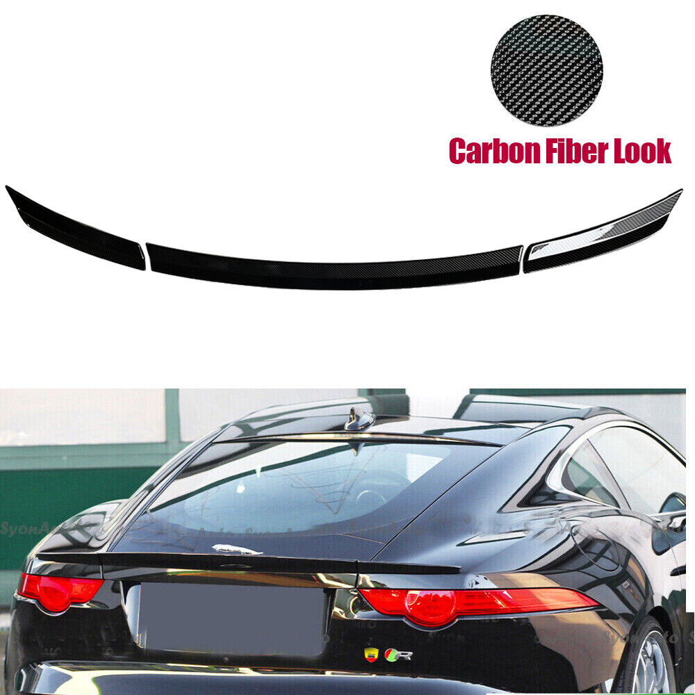 FITS 2013-17 JAGUAR F-TYPE COUPE Carbon Fiber Style DUCKBILL TRUNK SPOILER WING