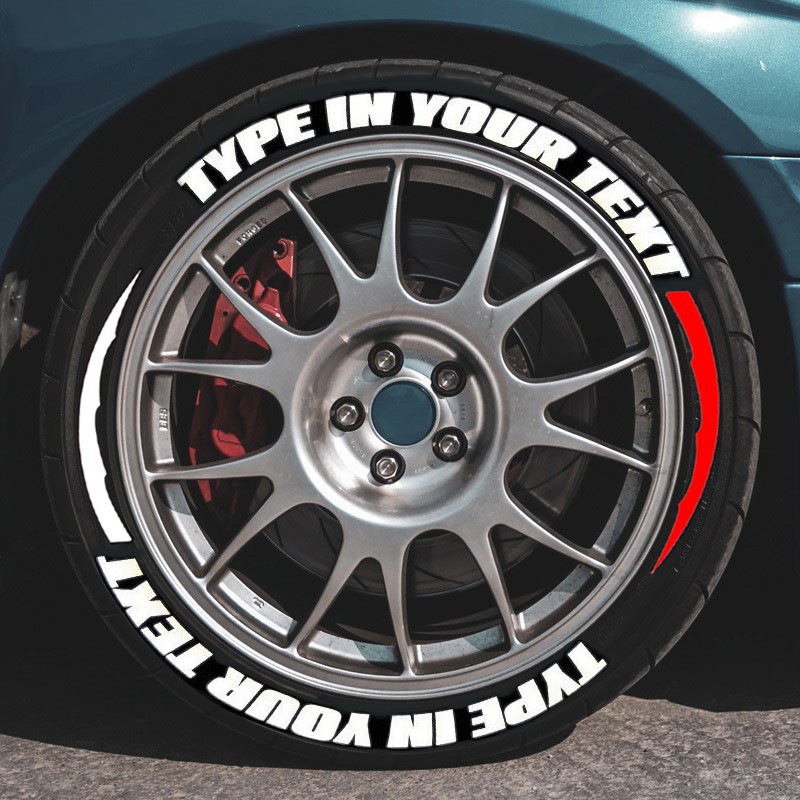 Custom Tire Lettering Sticker 1.06\