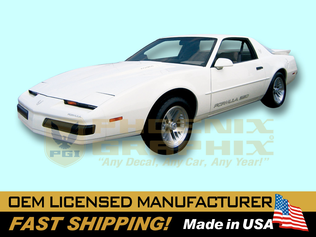 1987 1988 1989 1990 Pontiac Firebird Formula Decals Graphics Stripes Kit