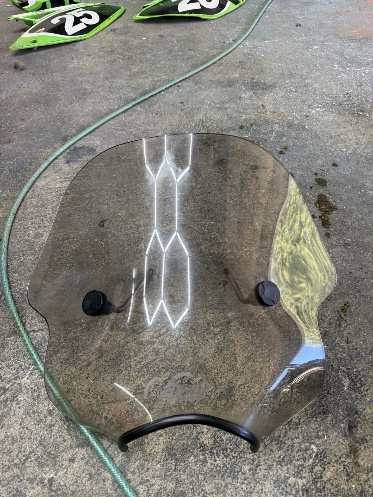 Slipstreamer Motorcycle Windshield Wind Deflector