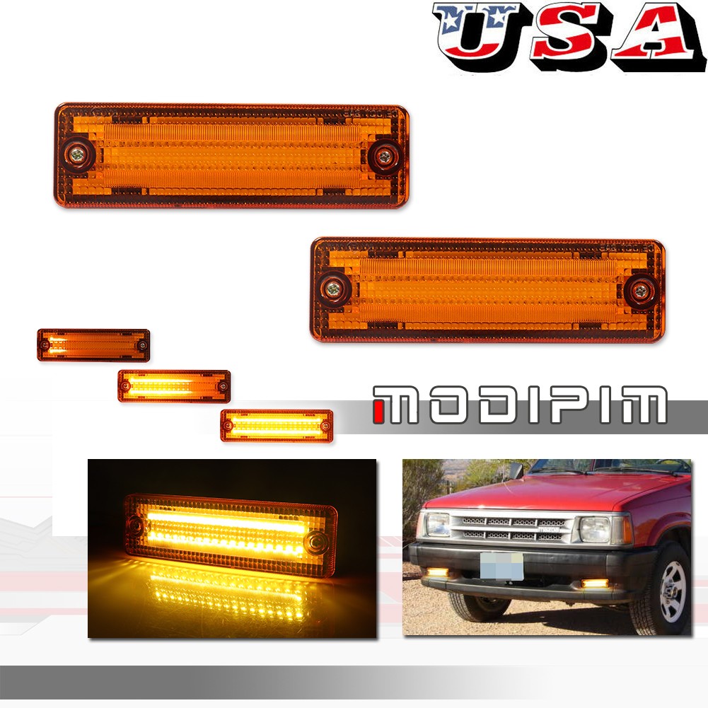 Amber Sequential LED Signal Lights for 1986-1993 Mazda B2000 B2200 B2600 Truck