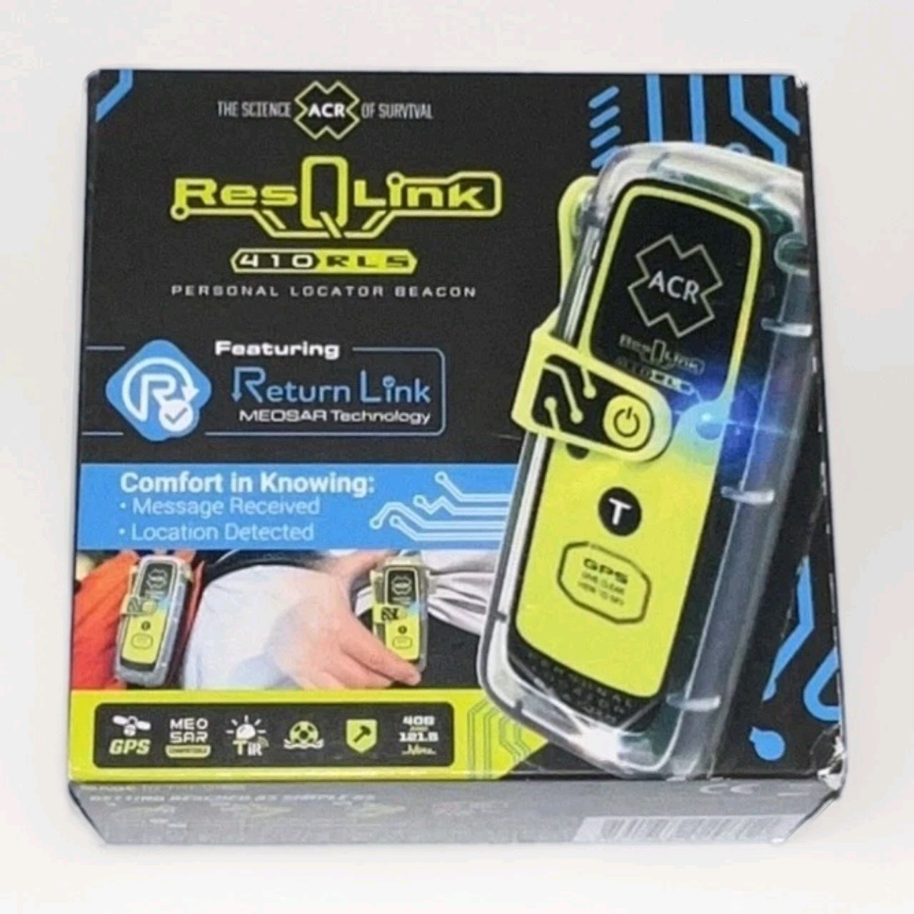ACR ResQLink 410 RLS BRAND NEW - Rescue - Sailing - Boating - Fishing - Survival