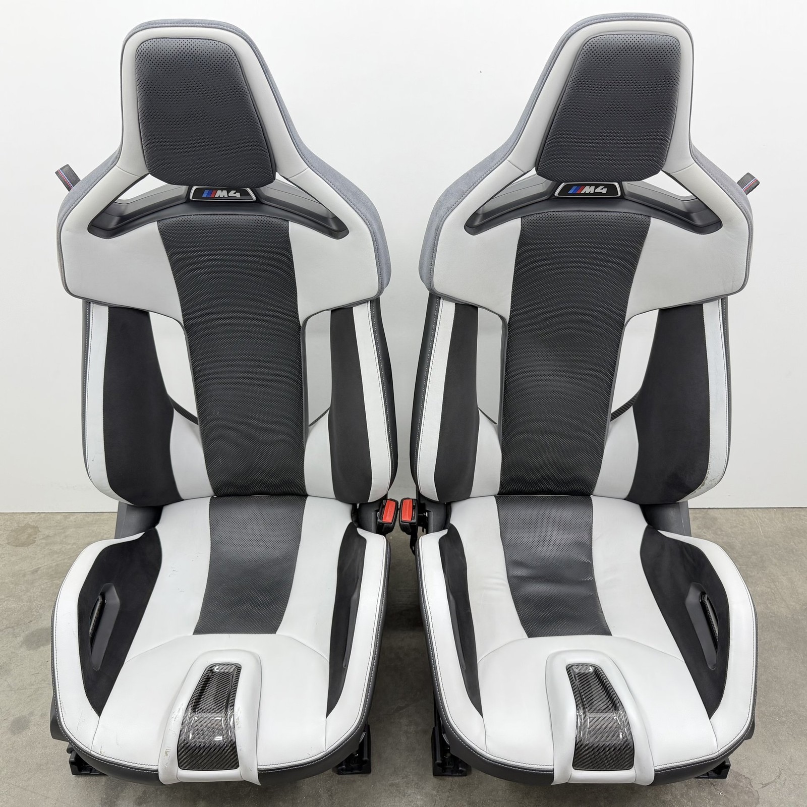 2021-2026 BMW M3 M4 G80 G82 Front Carbon Fiber Bucket Seat Pair Silverstone OEM