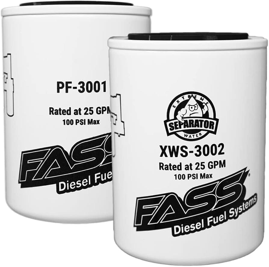 FASS Titanium Series Fuel Filter Combo Package XWS-3002 / PF-3001 FASS Titanium Series Fuel Filter Combo Package XWS-3002 / PF-3001