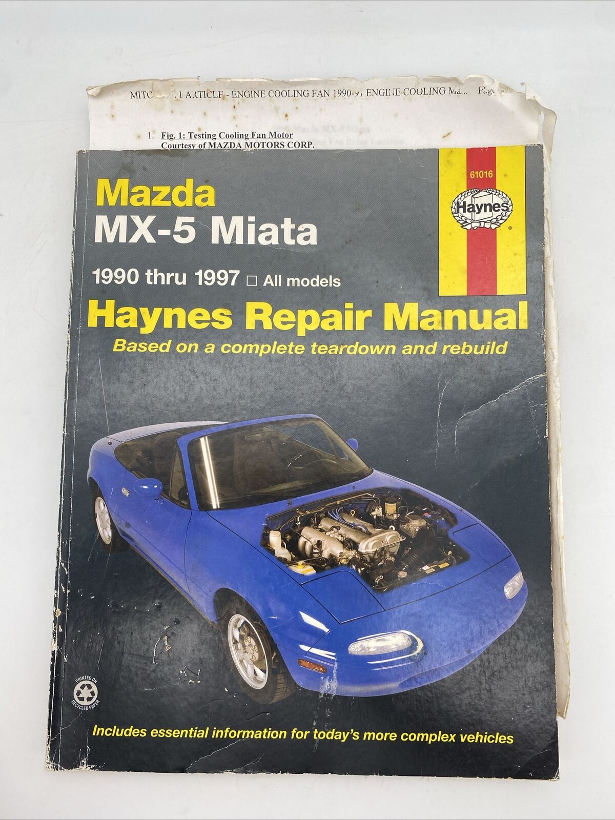 Mazda MX-5 Miata 1990-1997 All Models Haynes Repair Manual 61016