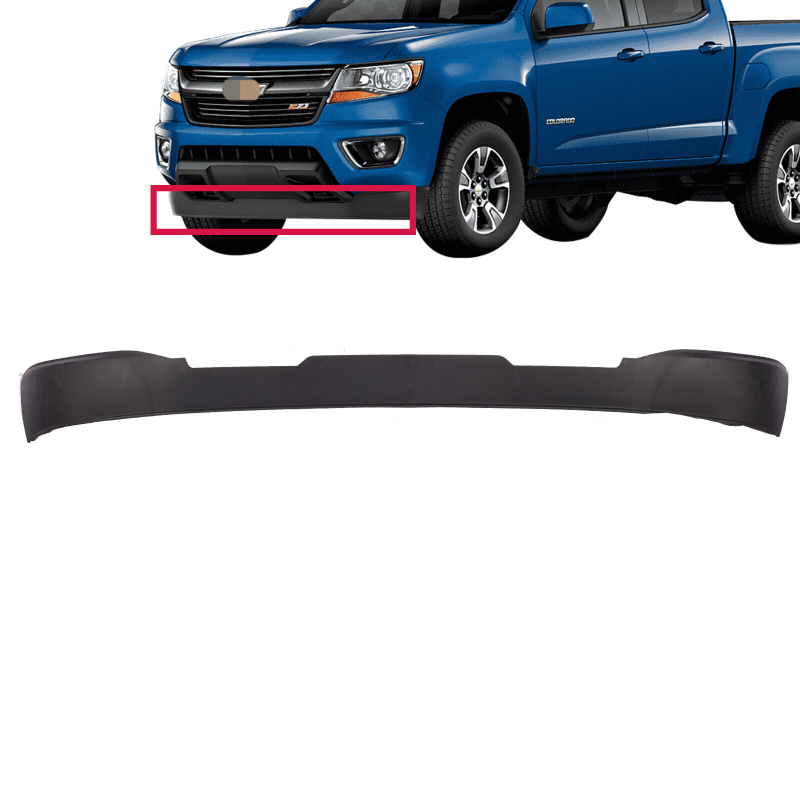 Valance For 2015-2020 Chevrolet Colorado GMC Canyon Lower Air Deflector Front