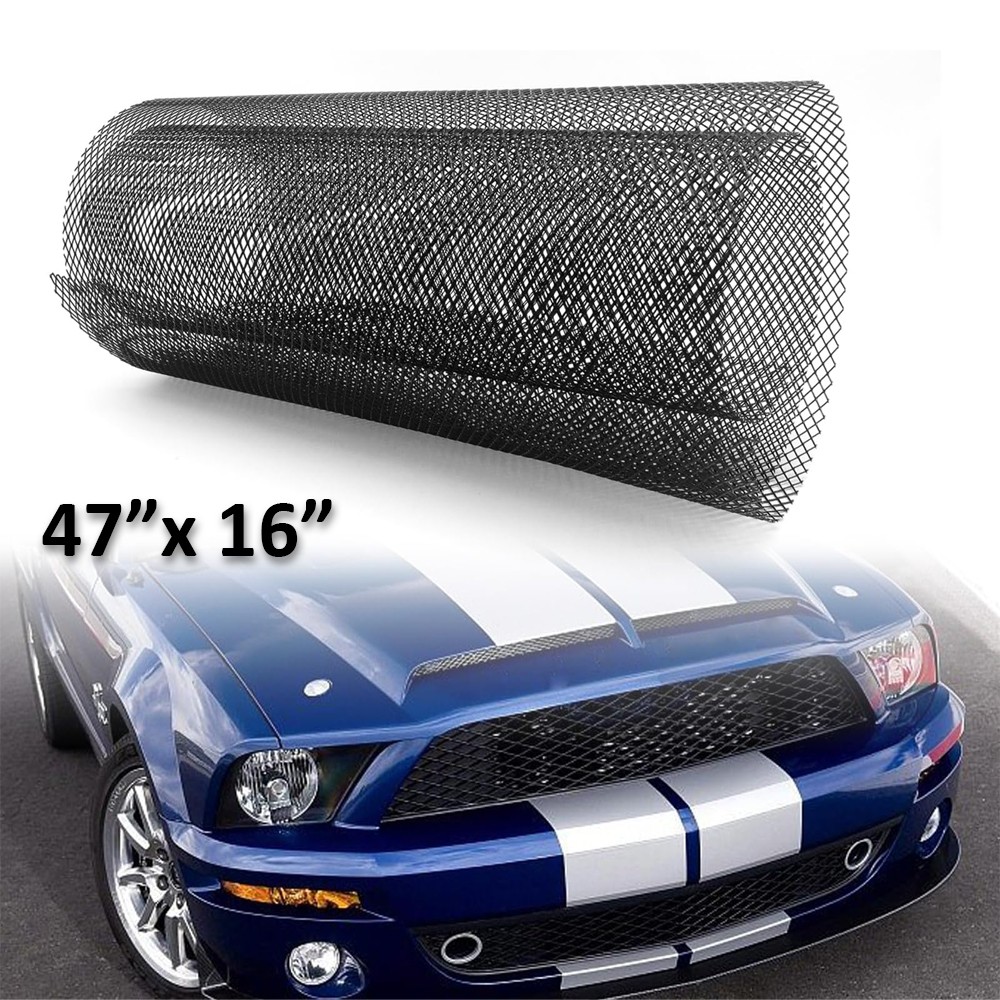 Universal For INFINITI 47x16 inches Front Bumper Grill Mesh 6x12mm Rhombic Hole