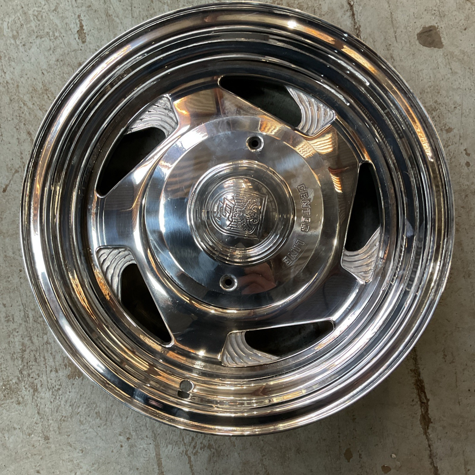 Center Line Classic Modular Wheel 15x7 5x5 Polished Aluminum Vintage Center Line Classic Modular Wheel 15x7 5x5 Polished Aluminum Vintage