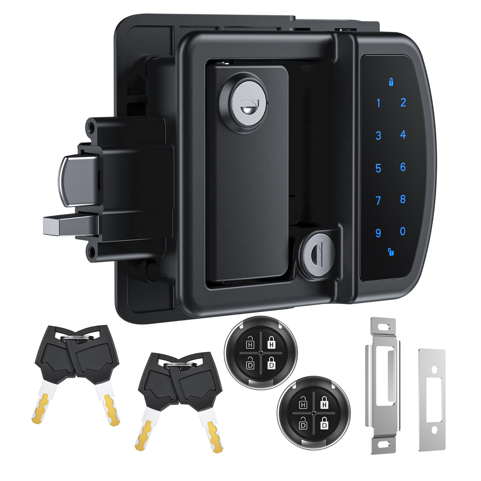RV Keyless Entry Door Lock Bluetooth Camper Lock for Caravan Travel Trailers