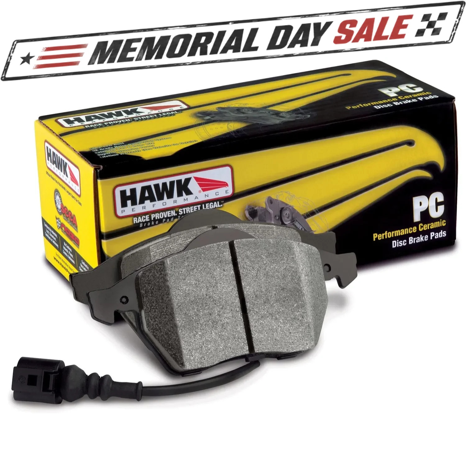 Hawk Performance HB651Z.624 Ceramic Brake Pads Rear for 2007–2013 Porsche 911