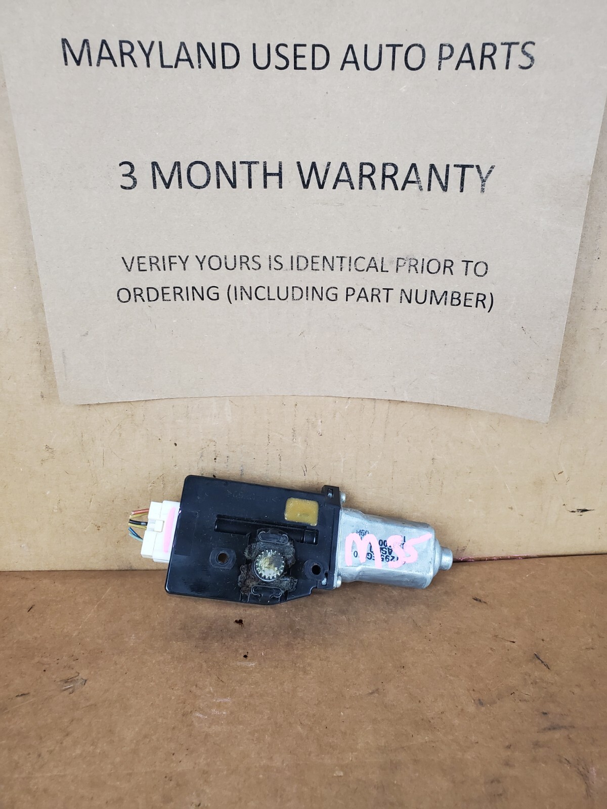 2006 2007 2008 2009 2010 Infiniti M35 M45 Power Sunroof Motor 3 MONTH WARRANTY