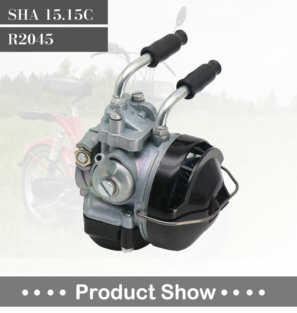 DELLORTO Carburetor SHA 15.15C R2045 19mm Cable Choke Carb w/ Air Filter