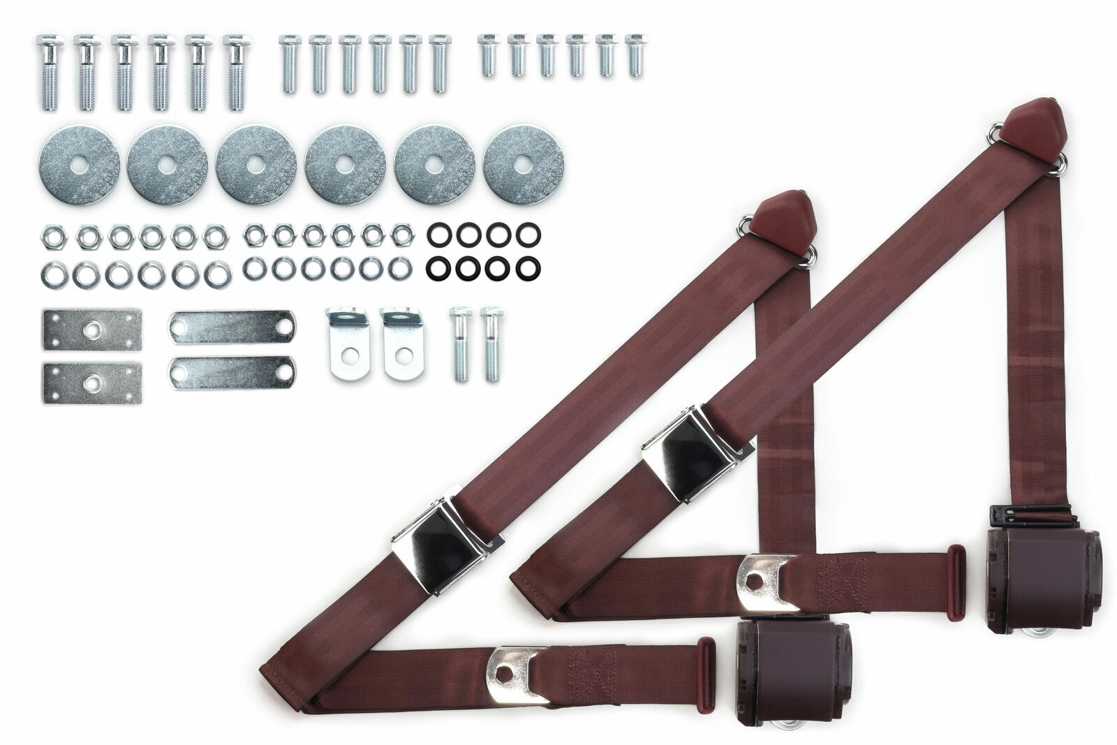 1955-1957 Tri-Five Chevy Retractable Shoulder Safety Seat Belt Kit Aviation