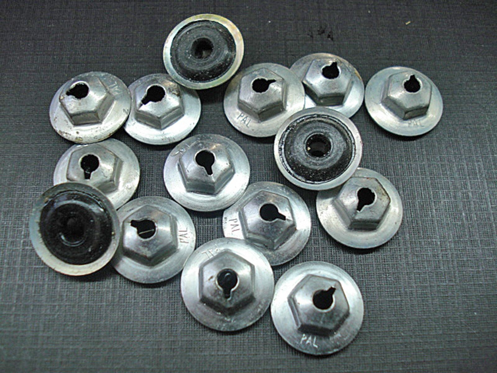 15 pcs 8-32 PAL nuts with neoprene sealer NORS Ford Lincoln Mercury Edsel Willys