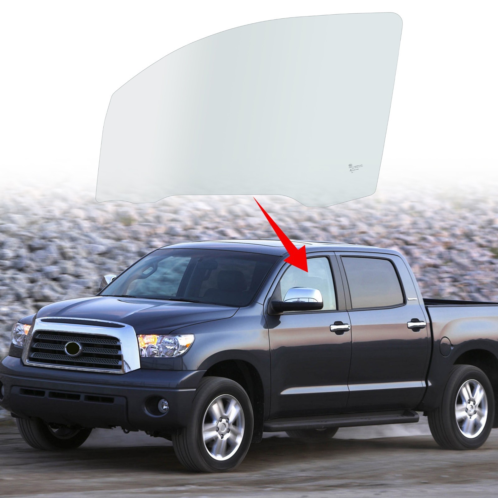 Fits 2008-2022 Toyota Sequoia Driver Left Side Front Door Window Tempered Glass