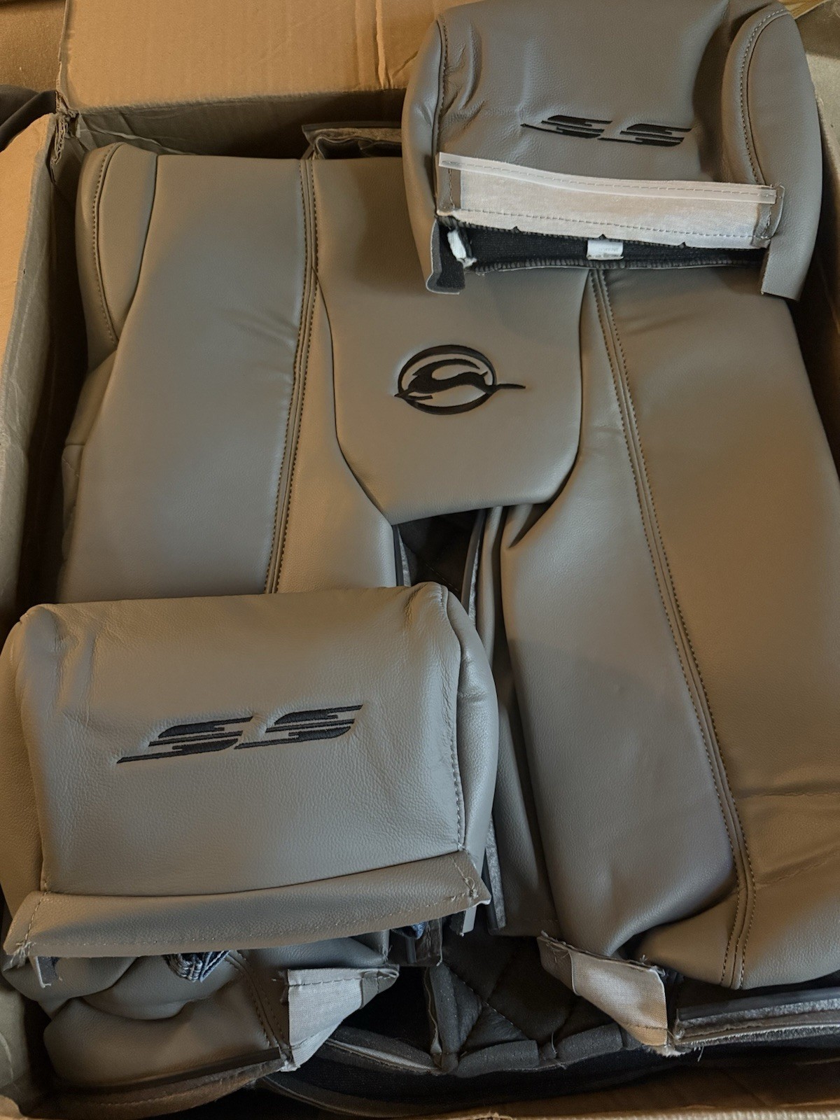 1994 95 96 Chevy Impala SS Leather Seat Kit, Diamond Pattern Custom OE Gray Pkg