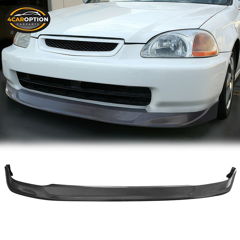 Front Bumper Lip Fits 96-98 Honda Civic Type Concept Sport Style Spoiler PU