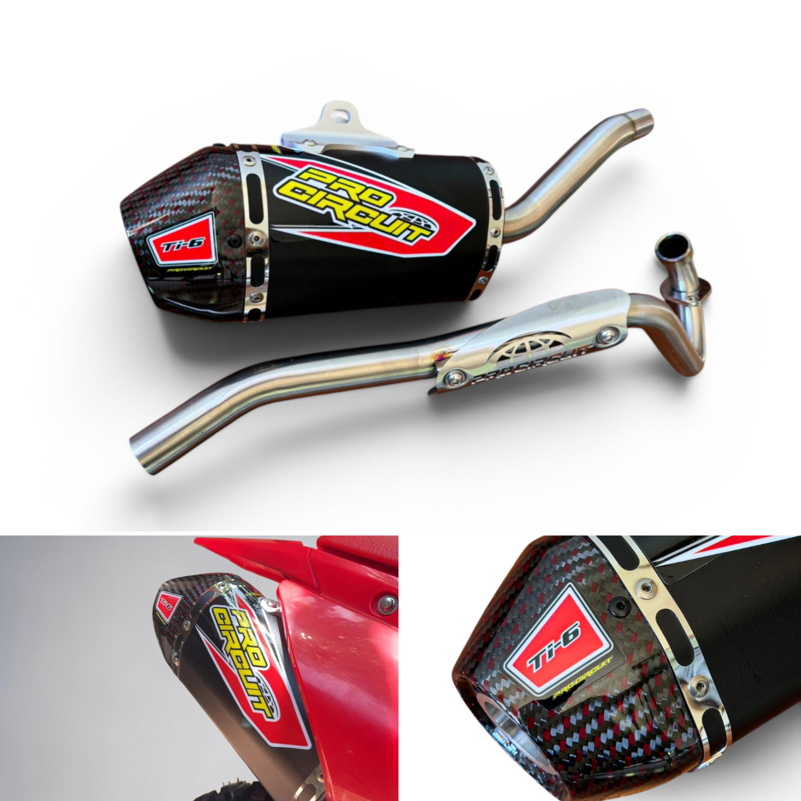 PIPE CARBON TI-6 EXHAUST FULL SYSTEM STAINLESS FOR HONDA CRF110F CRF110 CRF 110F
