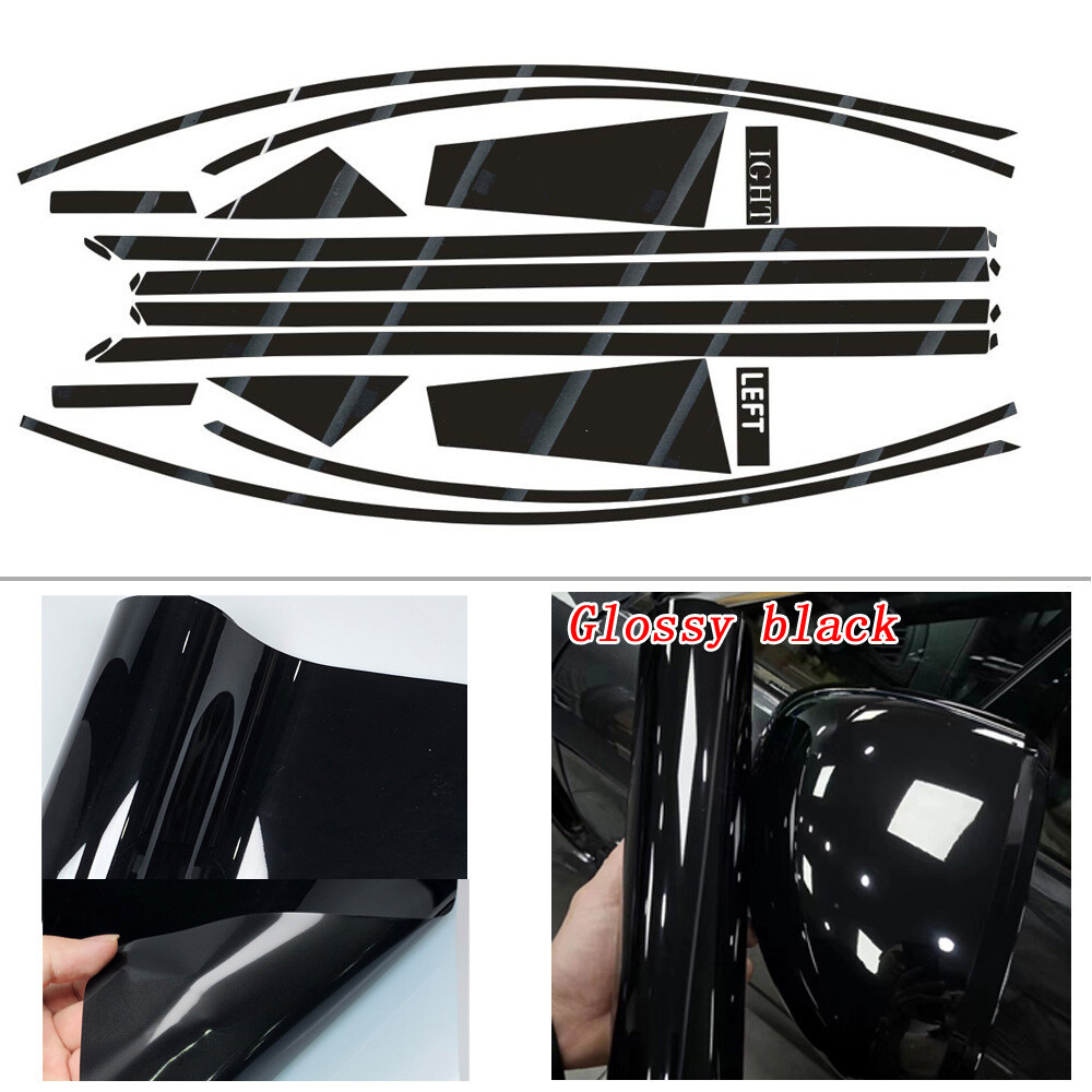 Matte/Glossy Black Chrome Delete Window Trims For Mercedes Benz CLS W218 2012-17