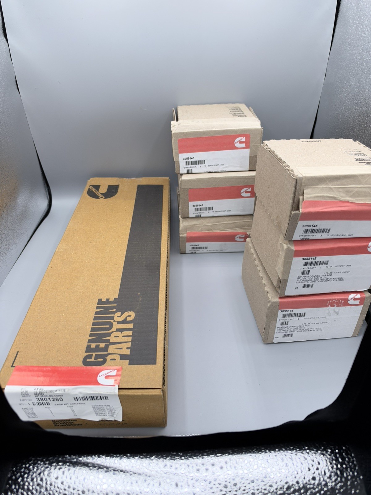 Cummins n14 Rod Bearing STD 3055145 / 3801260 Main Bearing Kit Std Cummins n14 Rod Bearing STD 3055145 / 3801260 Main Bearing Kit Std